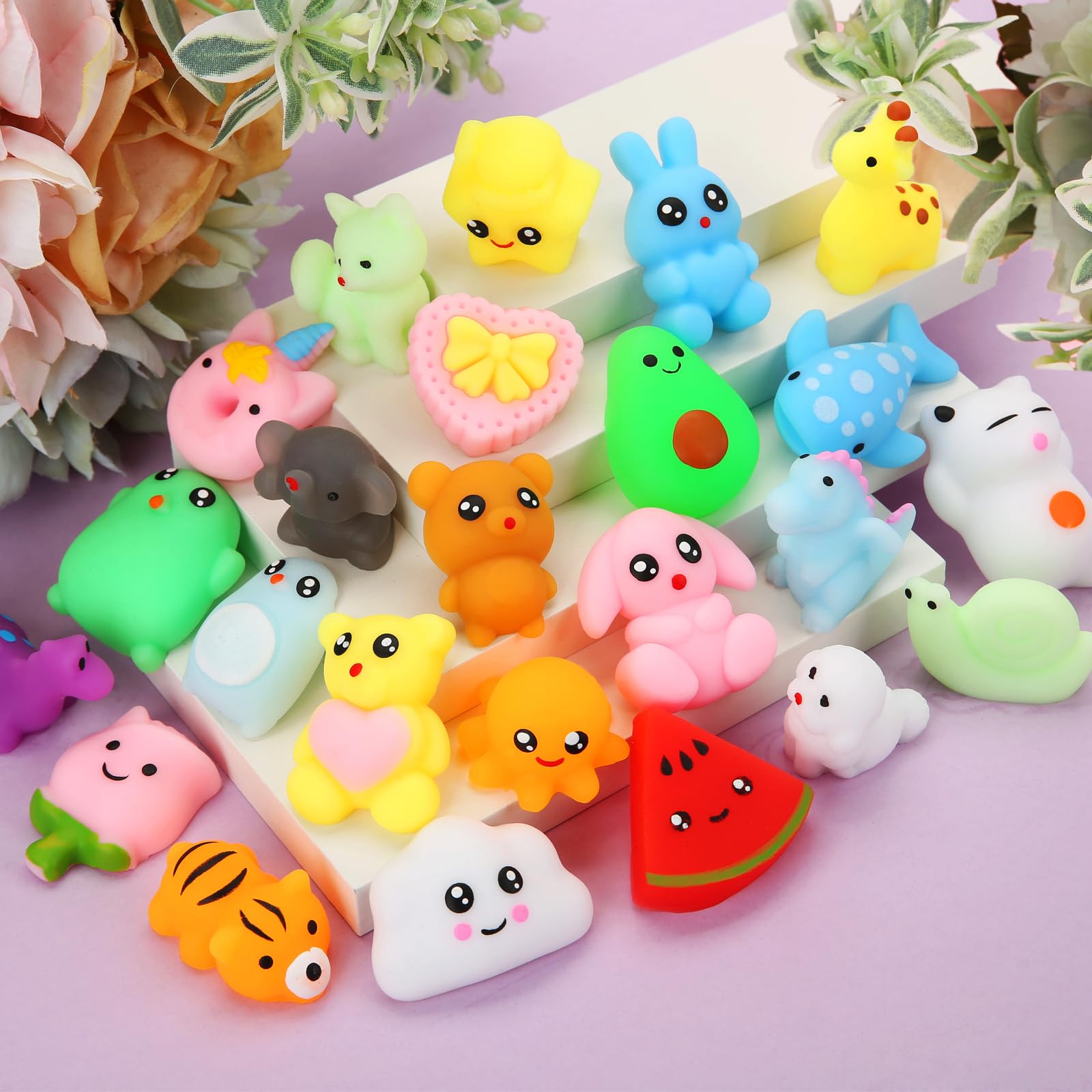 Amazon.com: Mochi Squishy Toys, 27 Mini Kawaii Squishies Party